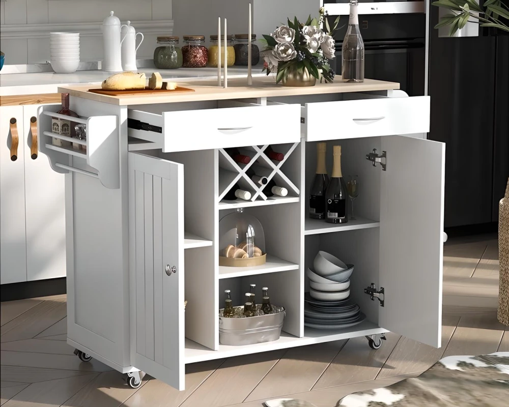 rolling cart kitchen island